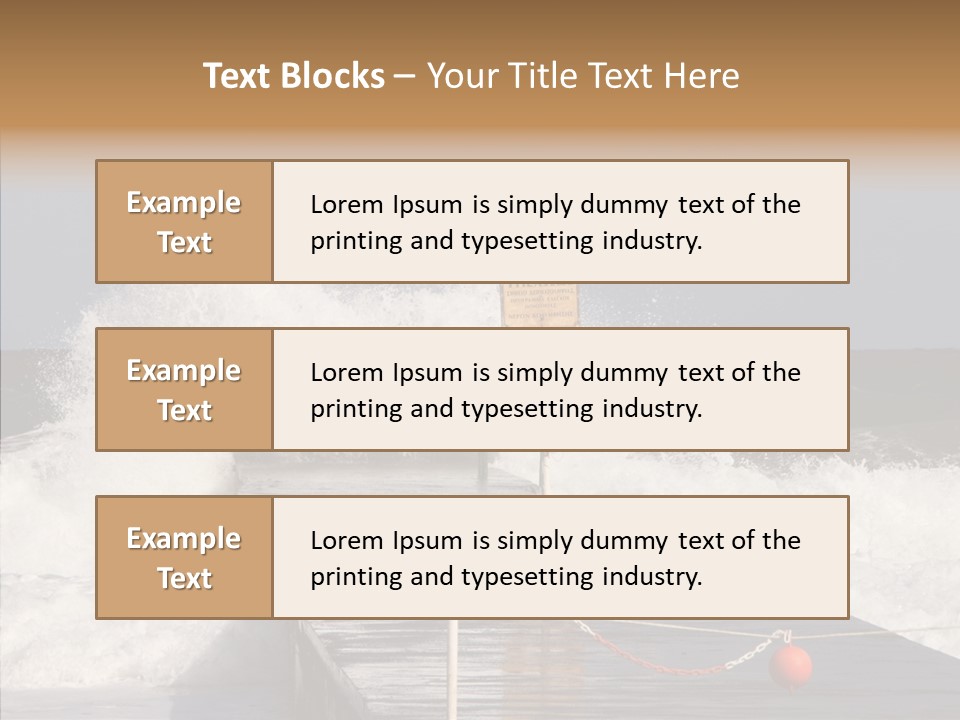 Spray Water Warning PowerPoint Template