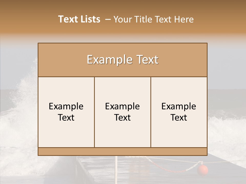 Spray Water Warning PowerPoint Template