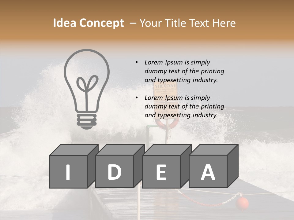 Spray Water Warning PowerPoint Template