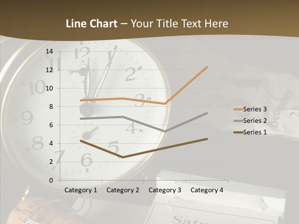 Clock Year's January PowerPoint Template