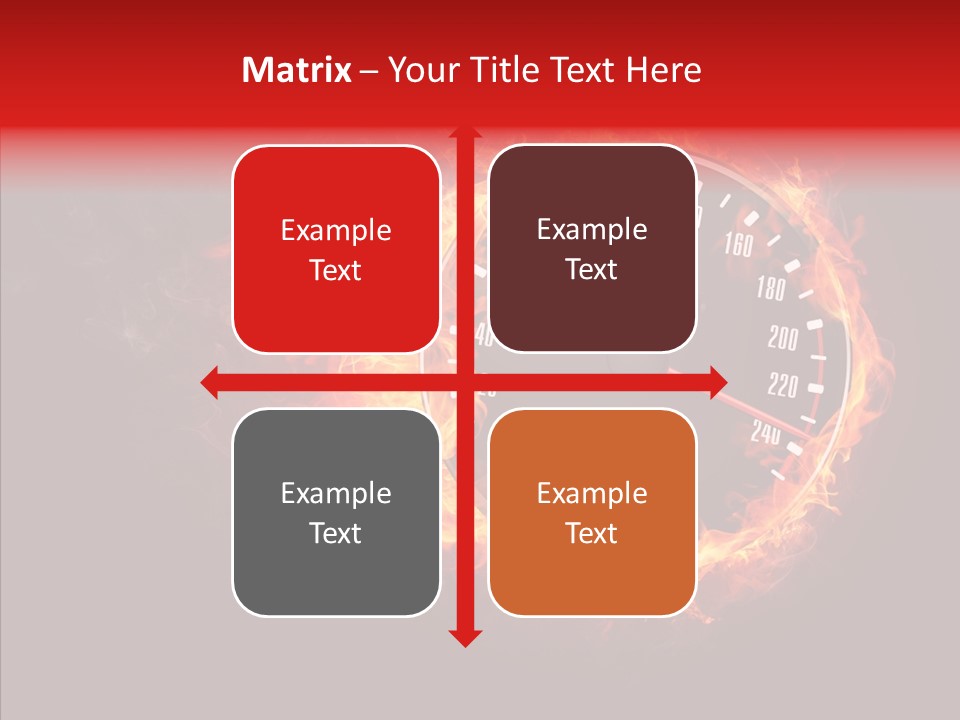 Mode Textured Fire PowerPoint Template