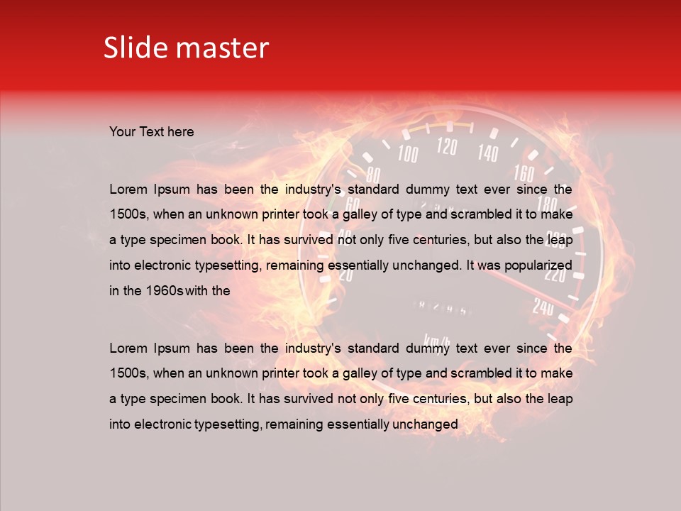 Mode Textured Fire PowerPoint Template