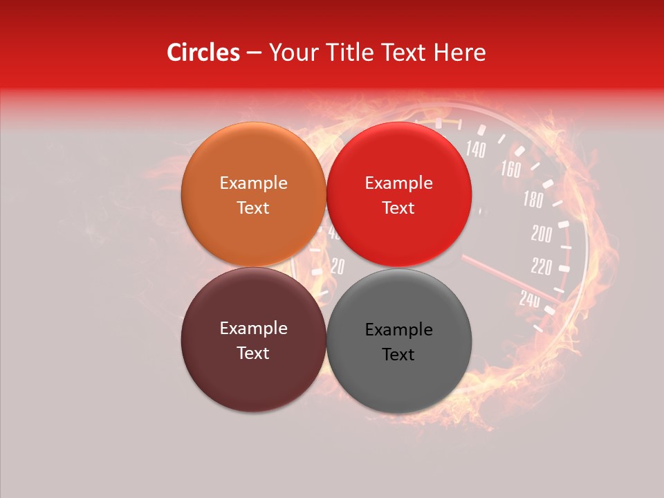 Mode Textured Fire PowerPoint Template