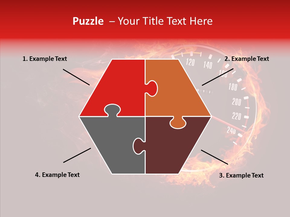 Mode Textured Fire PowerPoint Template