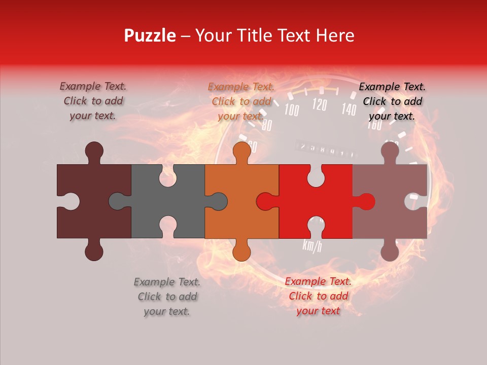 Mode Textured Fire PowerPoint Template