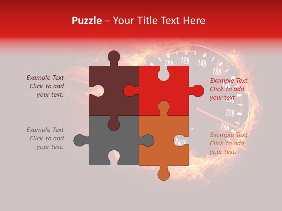 Mode Textured Fire PowerPoint Template