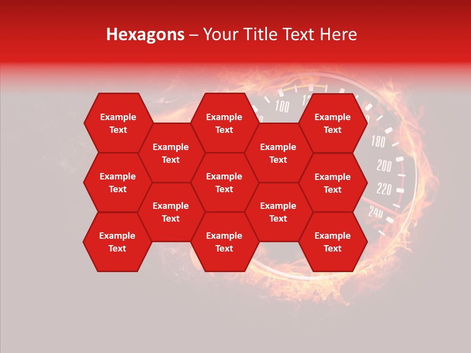 Mode Textured Fire PowerPoint Template