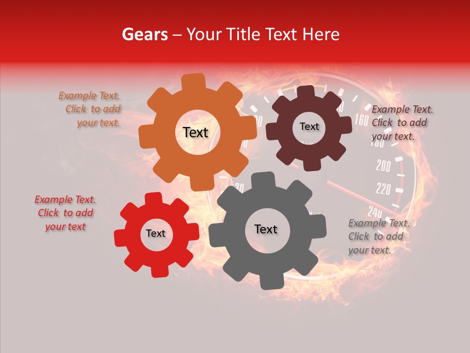 Mode Textured Fire PowerPoint Template