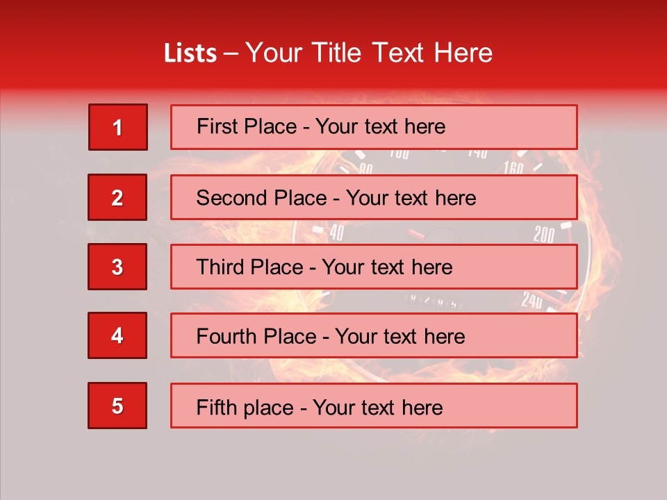 Mode Textured Fire PowerPoint Template