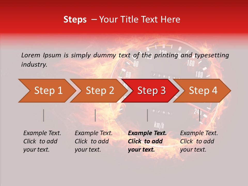 Mode Textured Fire PowerPoint Template