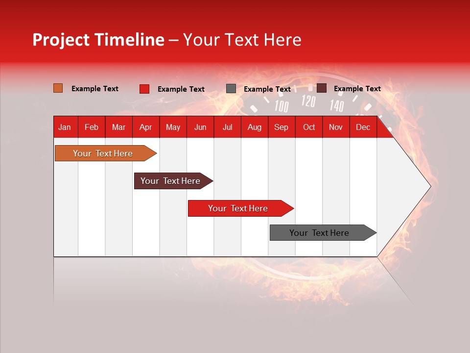 Mode Textured Fire PowerPoint Template