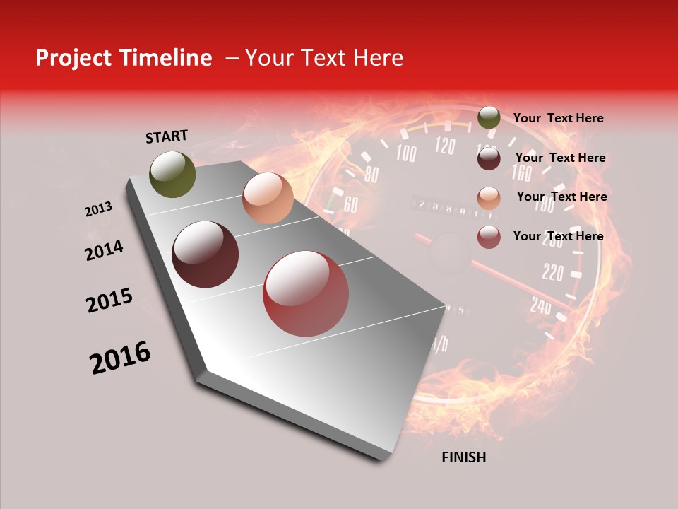 Mode Textured Fire PowerPoint Template