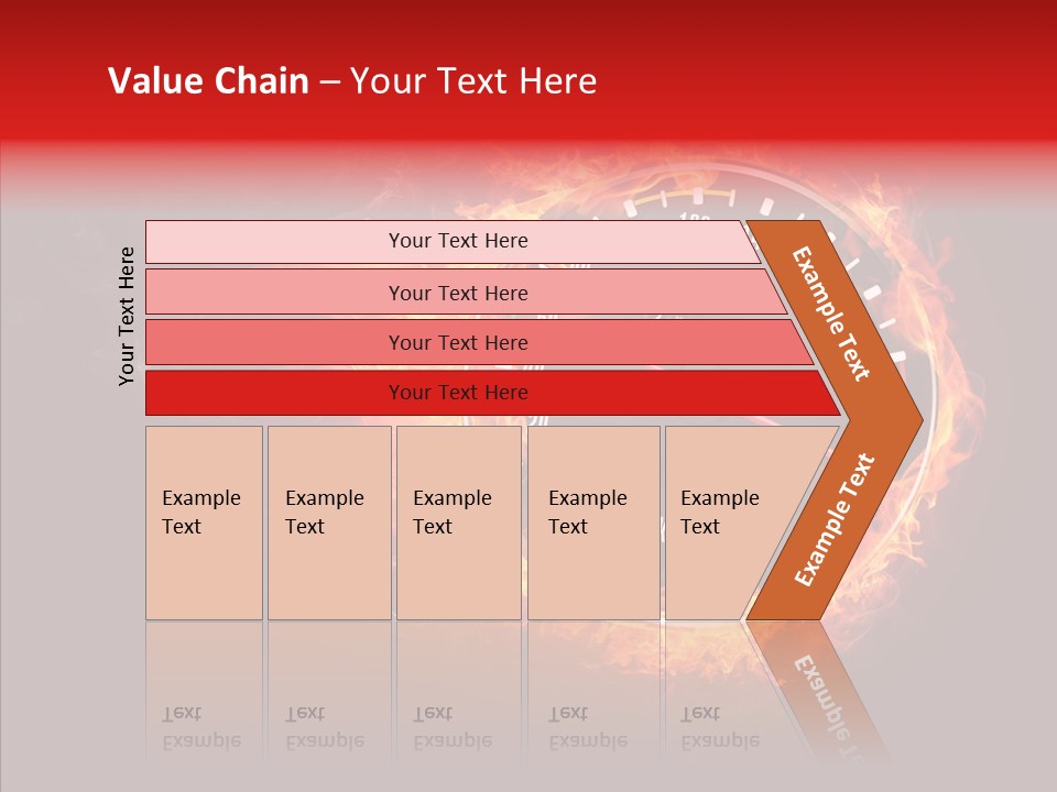 Mode Textured Fire PowerPoint Template