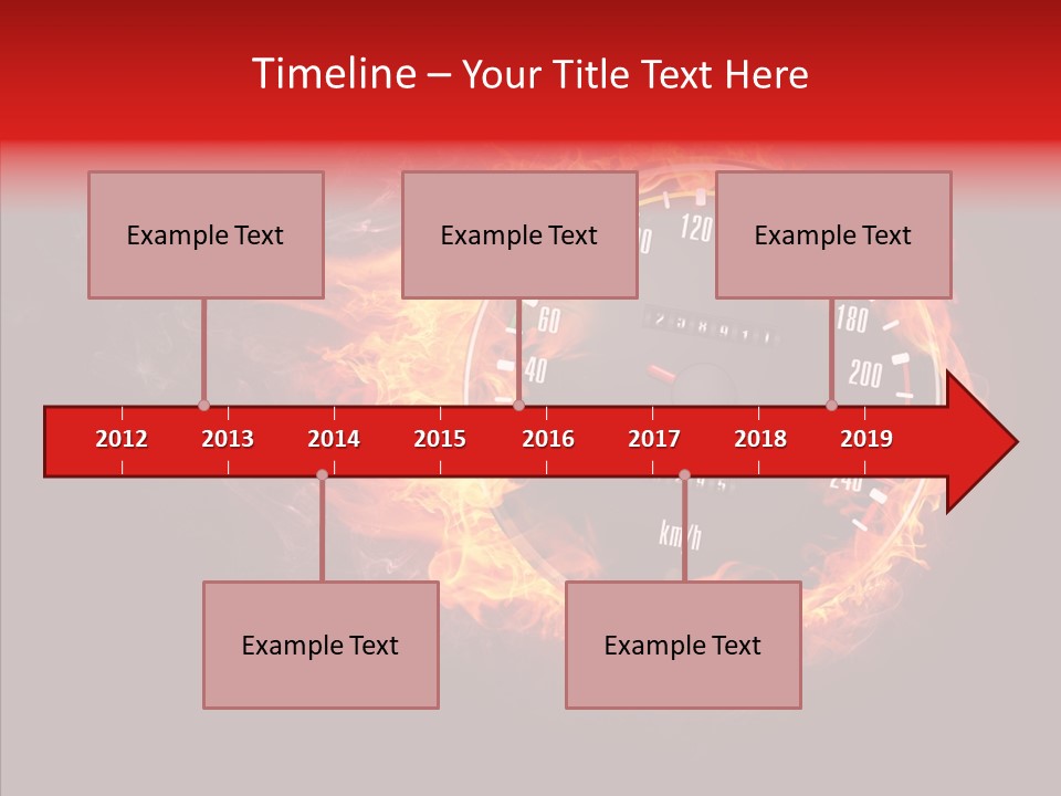 Mode Textured Fire PowerPoint Template