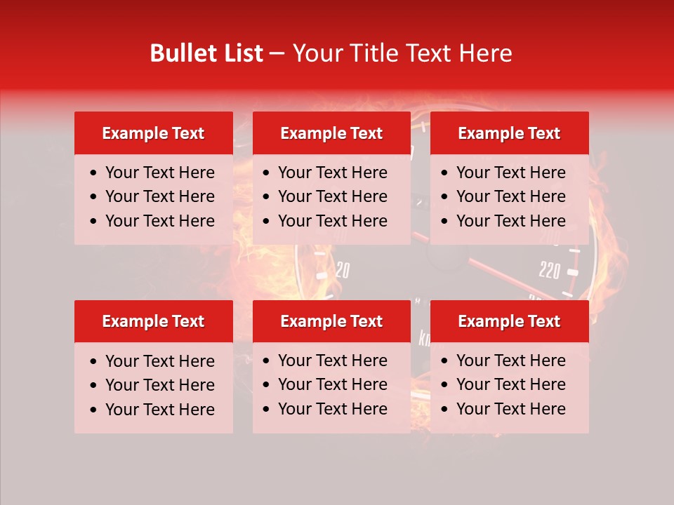 Mode Textured Fire PowerPoint Template