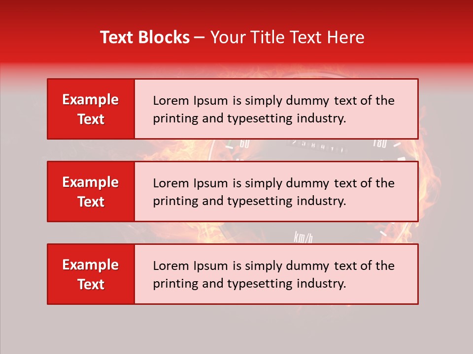Mode Textured Fire PowerPoint Template