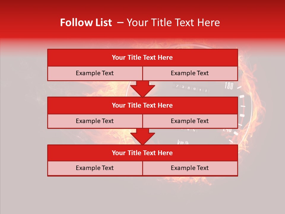 Mode Textured Fire PowerPoint Template