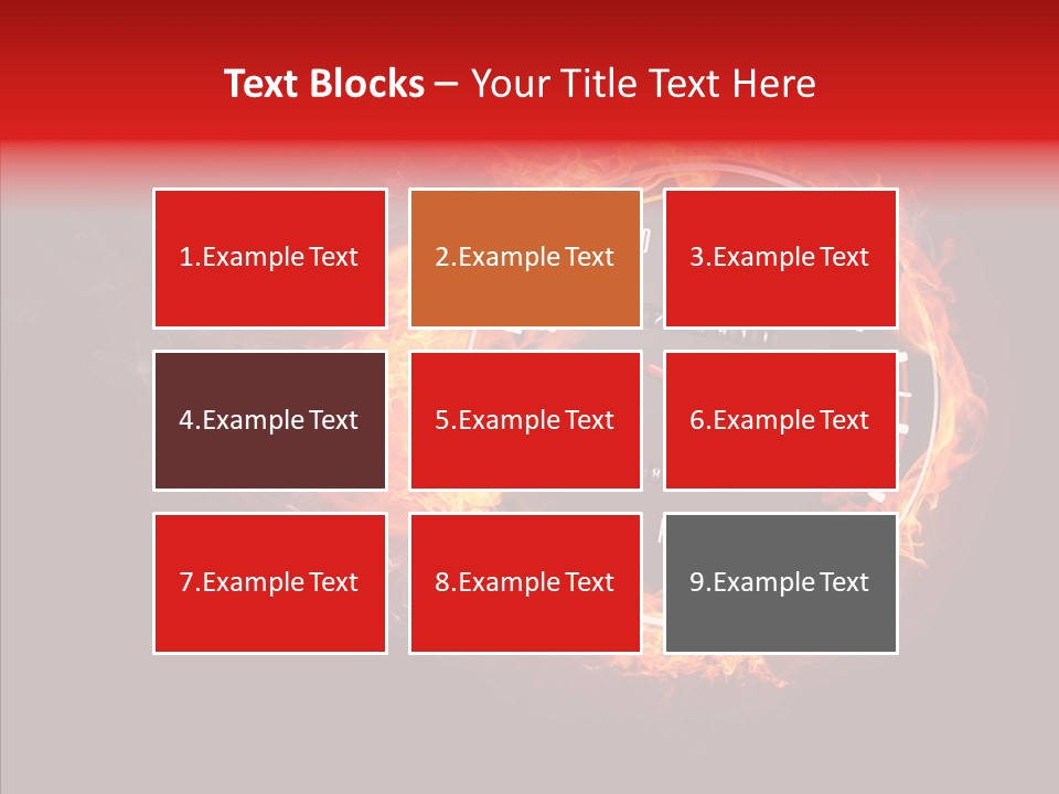 Mode Textured Fire PowerPoint Template
