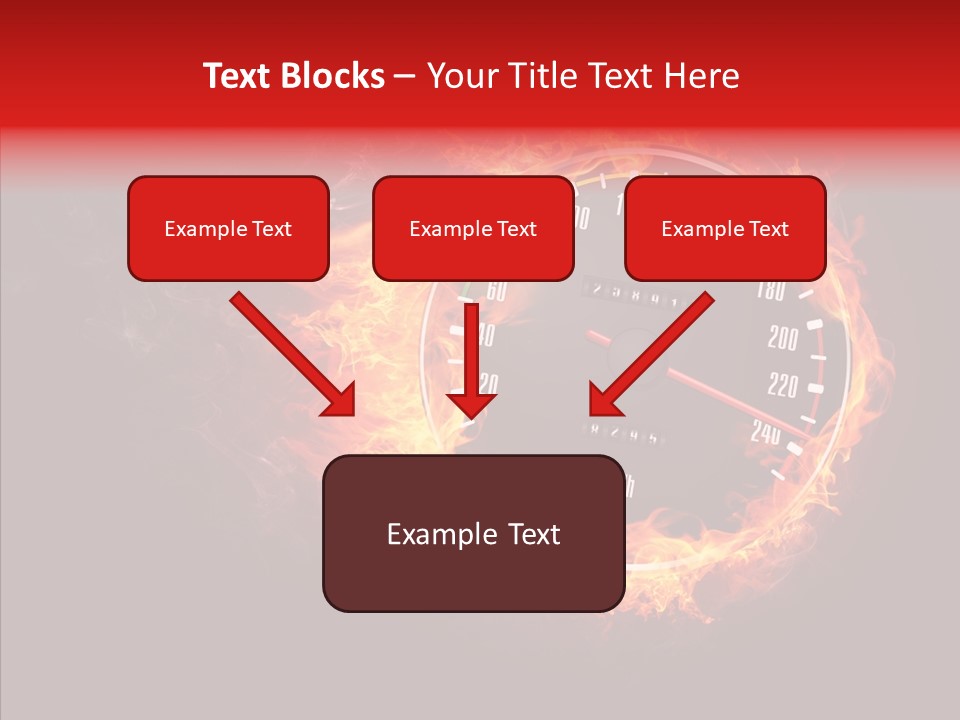 Mode Textured Fire PowerPoint Template