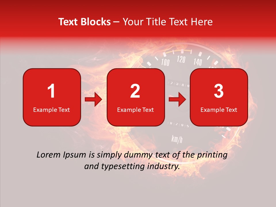 Mode Textured Fire PowerPoint Template
