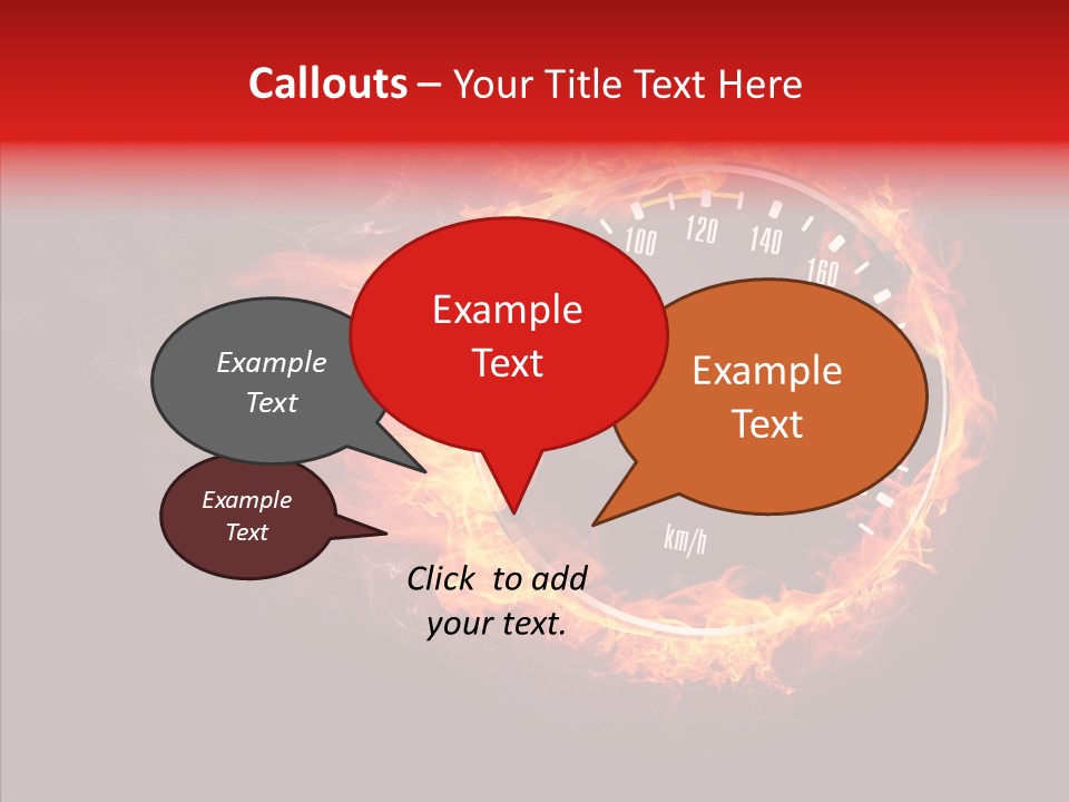 Mode Textured Fire PowerPoint Template