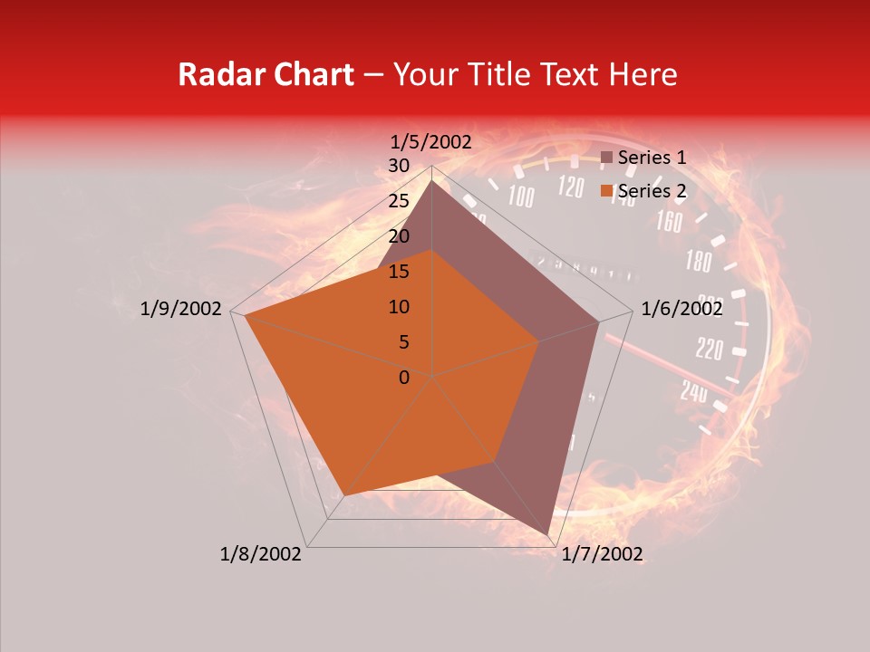 Mode Textured Fire PowerPoint Template
