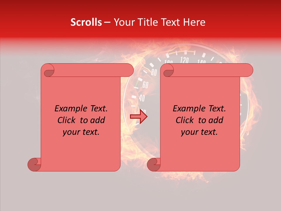 Mode Textured Fire PowerPoint Template