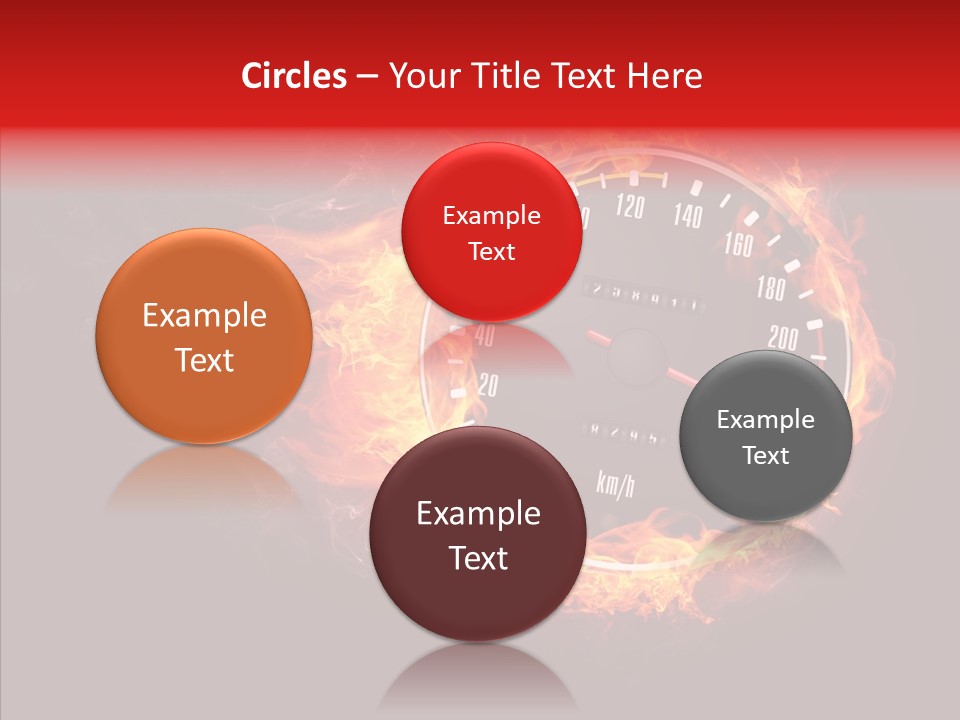 Mode Textured Fire PowerPoint Template