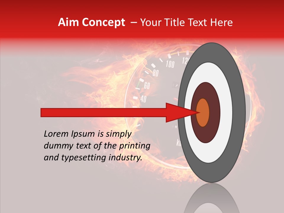 Mode Textured Fire PowerPoint Template