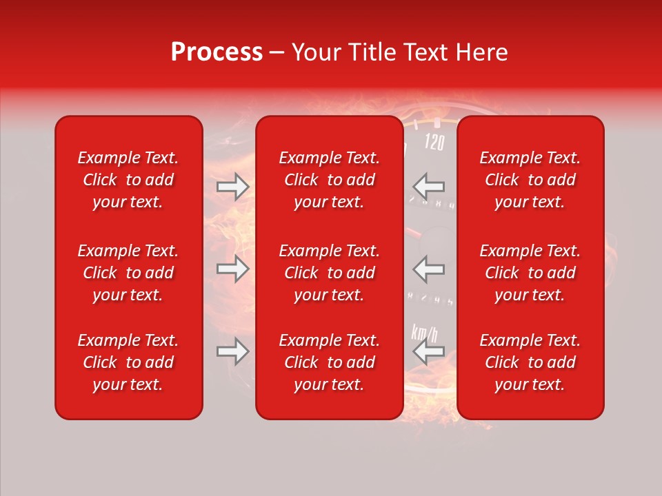 Mode Textured Fire PowerPoint Template