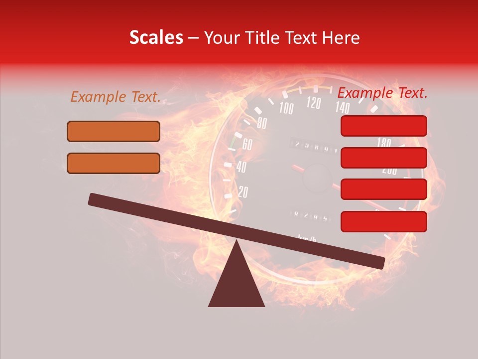 Mode Textured Fire PowerPoint Template