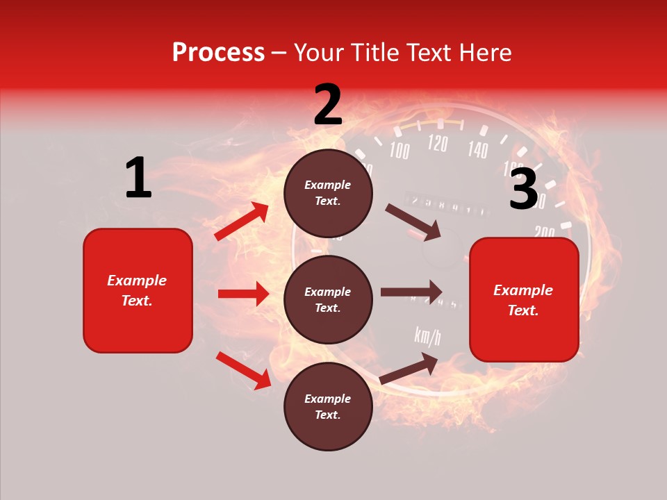 Mode Textured Fire PowerPoint Template