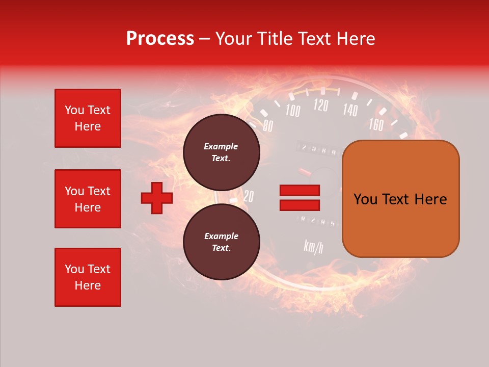 Mode Textured Fire PowerPoint Template