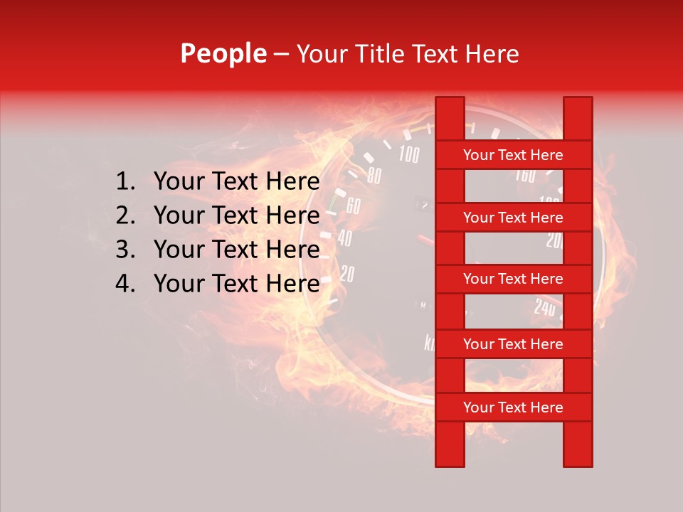 Mode Textured Fire PowerPoint Template