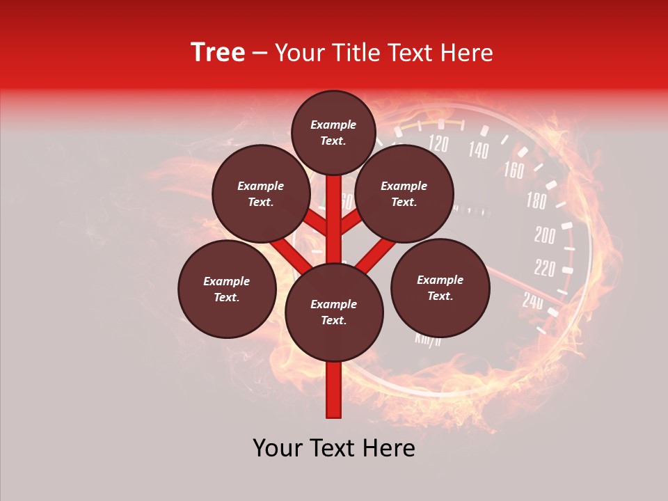 Mode Textured Fire PowerPoint Template