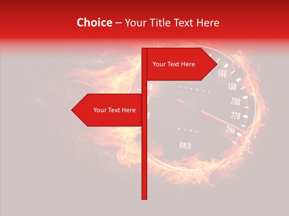 Mode Textured Fire PowerPoint Template