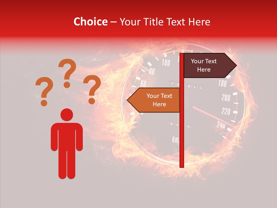 Mode Textured Fire PowerPoint Template