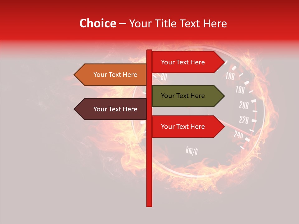 Mode Textured Fire PowerPoint Template