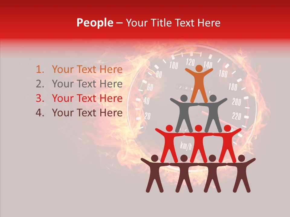 Mode Textured Fire PowerPoint Template