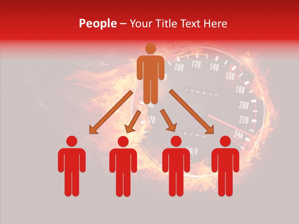 Mode Textured Fire PowerPoint Template