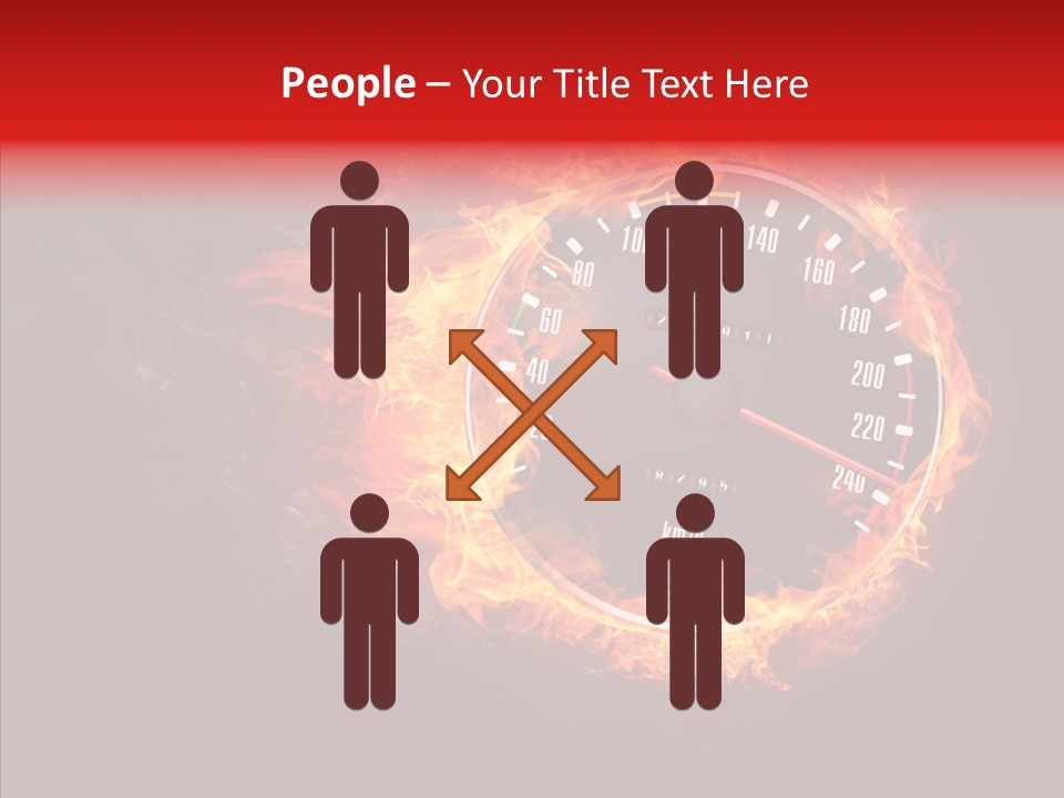 Mode Textured Fire PowerPoint Template