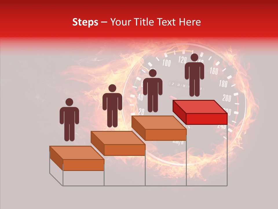 Mode Textured Fire PowerPoint Template