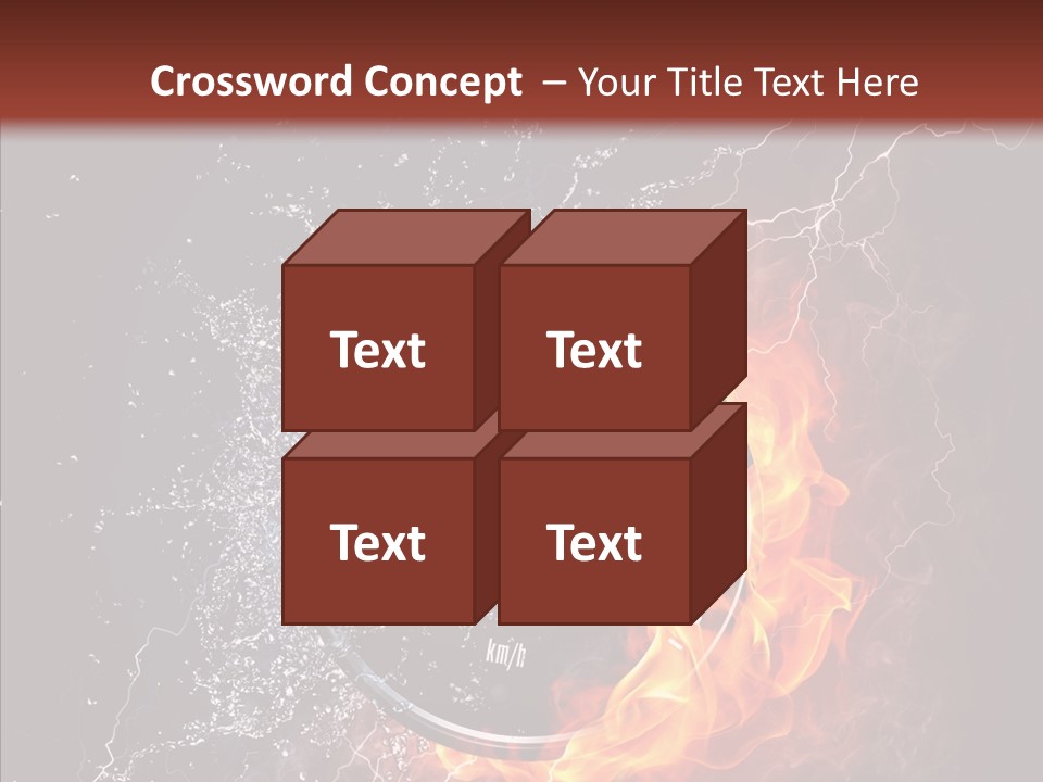 Inferno Black Fast PowerPoint Template