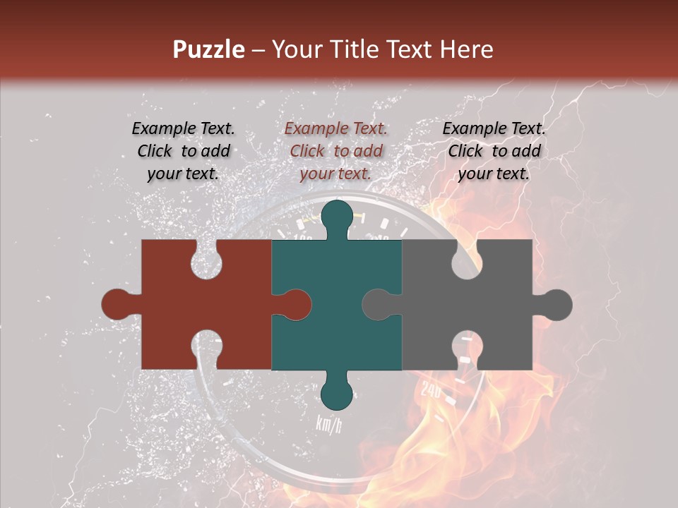 Inferno Black Fast PowerPoint Template