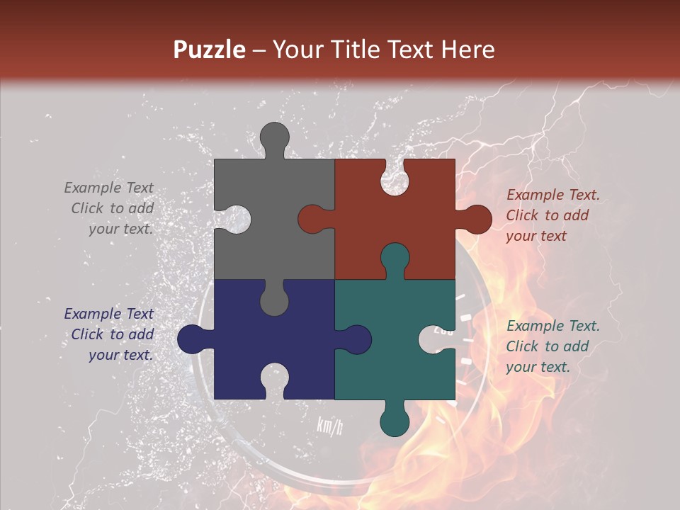 Inferno Black Fast PowerPoint Template