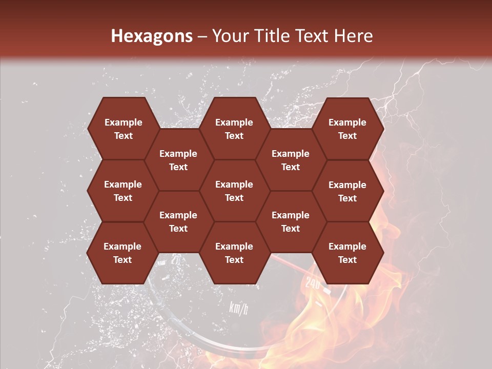 Inferno Black Fast PowerPoint Template