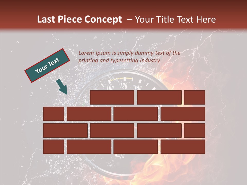 Inferno Black Fast PowerPoint Template