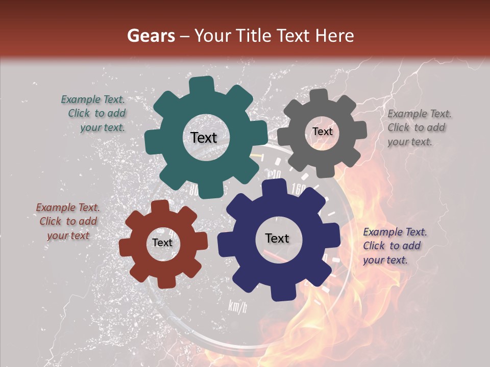 Inferno Black Fast PowerPoint Template