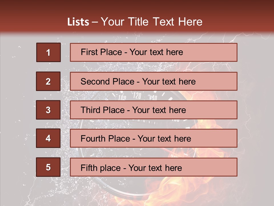 Inferno Black Fast PowerPoint Template