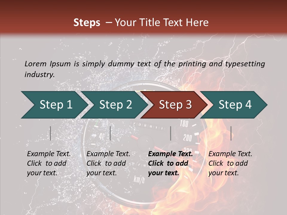 Inferno Black Fast PowerPoint Template